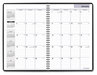 A Picture of product AAG-G47000 AT-A-GLANCE® DayMinder® Monthly Planner Ruled Blocks, 12 x 8, Black Cover, 14-Month: Dec 2024 to Jan 2026