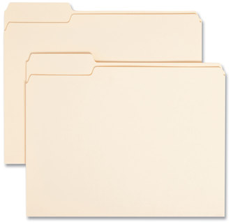 Smead™ Manila File Folders 1/3-Cut Tabs: Left Position, Letter Size, 0.75" Expansion, 100/Box