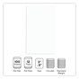 A Picture of product UNV-35613 Universal® Scratch Pads Unruled, 3 x 5, White, 100 Sheets, 12/Pack