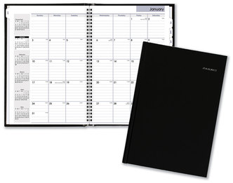 AT-A-GLANCE® DayMinder® Hard-Cover Monthly Planner Ruled Blocks, 11.75 x 8, Black Cover, 14-Month (Dec to Jan): 2023 2025