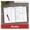 A Picture of product AAG-G52000 AT-A-GLANCE® DayMinder® Weekly Appointment Book Vertical-Column Format, 11 x 8, Black Cover, 12-Month (Jan to Dec): 2025