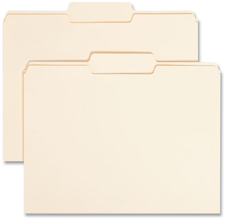 Smead™ Manila File Folders 1/3-Cut Tabs: Center Position, Letter Size, 0.75" Expansion, 100/Box