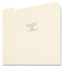 A Picture of product SMD-10334 Smead™ Reinforced Tab Manila File Folder Folders, 1/3-Cut Tabs: Assorted, Letter Size, 0.75" Expansion, 11-pt 100/Box