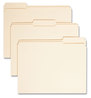 A Picture of product SMD-10334 Smead™ Reinforced Tab Manila File Folder Folders, 1/3-Cut Tabs: Assorted, Letter Size, 0.75" Expansion, 11-pt 100/Box