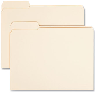 Smead™ Reinforced Tab Manila File Folder Folders, 1/3-Cut Tabs: Left Position, Letter Size, 0.75" Expansion, 11-pt 100/Box