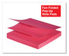 A Picture of product UNV-35617 Universal® Fan-Folded Self-Stick Pop-Up Note Pads 3" x Assorted Neon Colors, 100 Sheets/Pad, 12 Pads/Pack