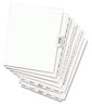 A Picture of product AVE-01331 Avery® Preprinted Legal Exhibit Index Tab Dividers with Black and White Tabs Side Style, 25-Tab, 26 to 50, 11 x 8.5, 1 Set, (1331)