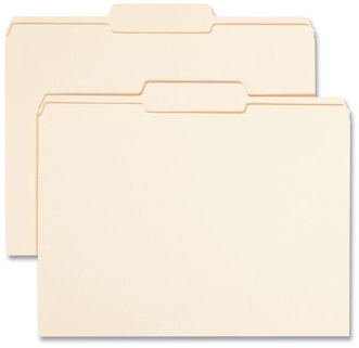 Smead™ Reinforced Tab Manila File Folder Folders, 1/3-Cut Tabs: Center Position, Letter Size, 0.75" Expansion, 11-pt 100/Box