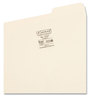 A Picture of product SMD-10337 Smead™ Reinforced Tab Manila File Folder Folders, 1/3-Cut Tabs: Right Position, Letter Size, 0.75" Expansion, 11-pt 100/Box