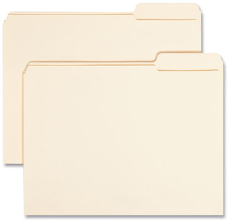 Smead™ Reinforced Tab Manila File Folder Folders, 1/3-Cut Tabs: Right Position, Letter Size, 0.75" Expansion, 11-pt 100/Box