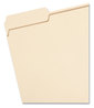 A Picture of product SMD-10339 Smead™ 100% Recycled Manila Top Tab File Folders 1/3-Cut Tabs: Assorted, Letter Size, 0.75" Expansion, 100/Box