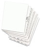 A Picture of product AVE-01333 Avery® Preprinted Legal Exhibit Index Tab Dividers with Black and White Tabs Side Style, 25-Tab, 76 to 100, 11 x 8.5, 1 Set, (1333)