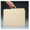 A Picture of product SMD-10341 Smead™ CutLess® File Folders 1/3-Cut Tabs: Assorted, Letter Size, 0.75" Expansion, Manila, 100/Box