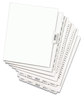 A Picture of product AVE-01334 Avery® Preprinted Legal Exhibit Index Tab Dividers with Black and White Tabs Side Style, 25-Tab, 101 to 125, 11 x 8.5, 1 Set, (1334)