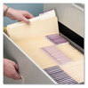 A Picture of product SMD-10341 Smead™ CutLess® File Folders 1/3-Cut Tabs: Assorted, Letter Size, 0.75" Expansion, Manila, 100/Box