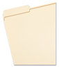 A Picture of product SMD-10347 Smead™ 100% Recycled Reinforced Top Tab File Folders 1/3-Cut Tabs: Assorted, Letter Size, 0.75" Expansion, Manila, 100/Box