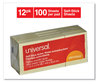 A Picture of product UNV-35662 Universal® Self-Stick Note Pads 1.5" x 2", Yellow, 100 Sheets/Pad, 12 Pads/Pack