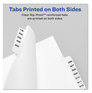 A Picture of product AVE-01335 Avery® Preprinted Style Legal Dividers Exhibit Side Tab Index 25-Tab, 126 to 150, 11 x 8.5, White, 1 Set, (1335)