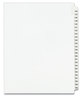 A Picture of product AVE-01335 Avery® Preprinted Style Legal Dividers Exhibit Side Tab Index 25-Tab, 126 to 150, 11 x 8.5, White, 1 Set, (1335)