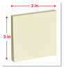 A Picture of product UNV-35664 Universal® Fan-Folded Self-Stick Pop-Up Note Pads 3" x Yellow, 100 Sheets/Pad, 12 Pads/Pack