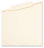 A Picture of product SMD-10376 Smead™ Reinforced Guide Height File Folders 2/5-Cut Tabs: Right of Center Position, Letter Size, 0.75" Expansion, Manila, 100/Box