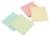 A Picture of product UNV-35669 Universal® Self-Stick Note Pads 3" x Assorted Pastel Colors, 100 Sheets/Pad, 12 Pads/Pack