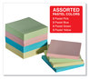 A Picture of product UNV-35669 Universal® Self-Stick Note Pads 3" x Assorted Pastel Colors, 100 Sheets/Pad, 12 Pads/Pack