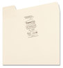 A Picture of product SMD-10380 Smead™ Erasable SuperTab® File Folders 1/3-Cut Tabs: Assorted, Letter Size, 0.75" Expansion, Manila, 24/Pack