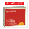 A Picture of product UNV-35672 Universal® Self-Stick Note Pads 3" x 5", Yellow, 100 Sheets/Pad, 12 Pads/Pack