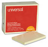 A Picture of product UNV-35672 Universal® Self-Stick Note Pads 3" x 5", Yellow, 100 Sheets/Pad, 12 Pads/Pack