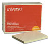 A Picture of product UNV-35673 Universal® Self-Stick Note Pads Ruled, 4" x 6", Yellow, 100 Sheets/Pad, 12 Pads/Pack