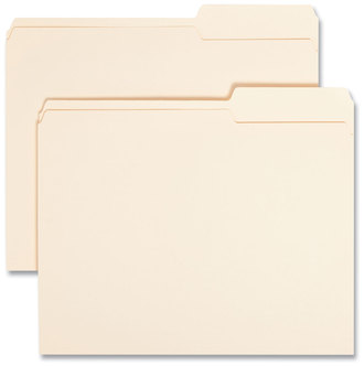 Smead™ Manila Guide Height Systems File Folders 2/5-Cut Tabs: Right of Center, Letter Size, 0.75" Expansion, 100/Box