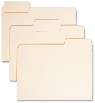 Smead™ SuperTab® Top Tab File Folders 1/3-Cut Tabs: Assorted, Letter Size, 0.75" Expansion, 14-pt Manila, 50/Box