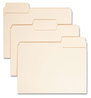 A Picture of product SMD-10401 Smead™ SuperTab® Top Tab File Folders 1/3-Cut Tabs: Assorted, Letter Size, 0.75" Expansion, 14-pt Manila, 50/Box