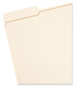 A Picture of product SMD-10405 Smead™ Expandable Heavyweight File Folders 1/3-Cut Tabs: Assorted, Letter Size, 1.5" Expansion, Manila, 50/Box