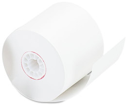 Universal® Impact and Inkjet Printing Bond Paper Rolls Print 0.5" Core, 2.25" x 128 ft, White