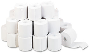 Universal® Impact and Inkjet Printing Bond Paper Rolls Print 0.5" Core, 2.25" x 130 ft, White, 100/Carton