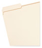 A Picture of product SMD-10434 Smead™ Reinforced Tab Manila File Folders 1/3-Cut Tabs: Assorted, Letter Size, 0.75" Expansion, 14-pt 100/Box