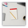 A Picture of product UNV-35852 Universal® Colored Perforated Ruled Writing Pads Narrow Rule, 50 Ivory 5 x 8 Sheets, Dozen