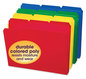 A Picture of product SMD-10500 Smead™ Top Tab Poly Colored File Folders 1/3-Cut Tabs: Assorted, Letter Size, 0.75" Expansion, Colors, 24/Box