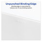 A Picture of product AVE-01371 Avery® Legal Index Divider, Exhibit Alpha Letter, Style Avery-Style Preprinted Side Tab 26-Tab, A, 11 x 8.5, White, 25/Pack, (1371)