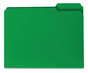 A Picture of product SMD-10502 Smead™ Top Tab Poly Colored File Folders 1/3-Cut Tabs: Assorted, Letter Size, 0.75" Expansion, Green, 24/Box