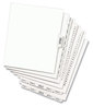 A Picture of product AVE-01373 Avery® Legal Index Divider, Exhibit Alpha Letter, Style Avery-Style Preprinted Side Tab 26-Tab, C, 11 x 8.5, White, 25/Pack, (1373)