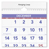 A Picture of product AAG-PM1128 AT-A-GLANCE® Deluxe Three-Month Reference Wall Calendar Vertical Orientation, 12 x 27, White Sheets, 14-Month (Dec to Jan): 2023 2025