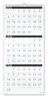 A Picture of product AAG-PM11X28 AT-A-GLANCE® Contemporary Three-Month Reference Wall Calendar Artwork/Formatting, 12 x 27, White Sheets, 15-Month (Dec-Feb): 2023 to 2025