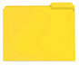 A Picture of product SMD-10504 Smead™ Top Tab Poly Colored File Folders 1/3-Cut Tabs: Assorted, Letter Size, 0.75" Expansion, Yellow, 24/Box