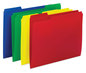 A Picture of product SMD-10505 Smead™ Top Tab Poly Colored File Folders 1/3-Cut Tabs: Assorted, Letter Size, 0.75" Expansion, Colors,12/Pack