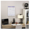 A Picture of product AAG-PM128 AT-A-GLANCE® Monthly Wall Calendar with Ruled Daily Blocks 8 x 11, White Sheets, 12-Month (Jan to Dec): 2024