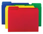 A Picture of product SMD-10505 Smead™ Top Tab Poly Colored File Folders 1/3-Cut Tabs: Assorted, Letter Size, 0.75" Expansion, Colors,12/Pack