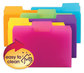 A Picture of product SMD-10515 Smead™ SuperTab® Top Tab File Folders 1/3-Cut Tabs: Assorted, Letter Size, 0.75" Expansion, Polypropylene, 18/Pack